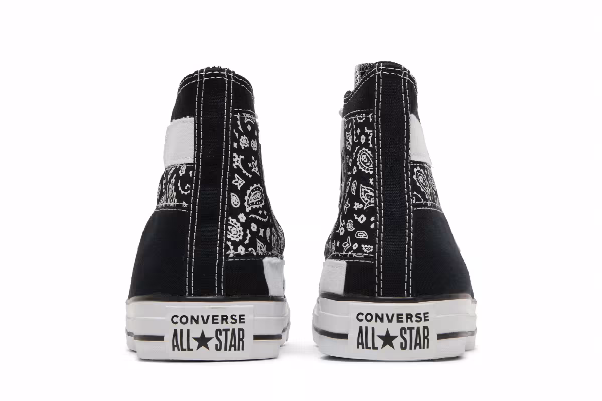 Converse Chuck Taylor All Star High Paisley Patchwork - Black, view 7