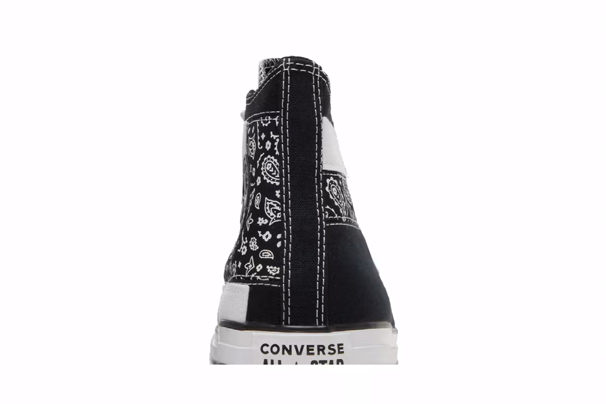 Converse Chuck Taylor All Star High Paisley Patchwork - Black, view 8