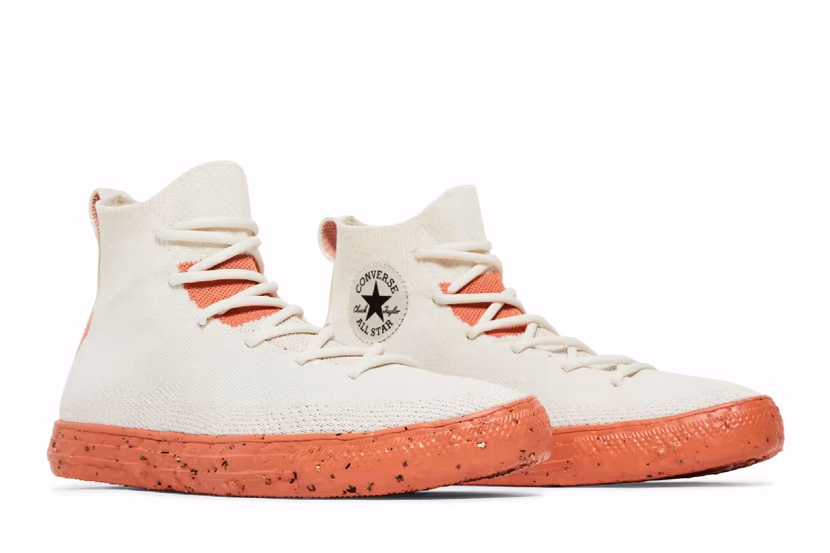 Converse Renew Chuck Taylor All Star Crater Knit High Egret Cedar Bark, view 9