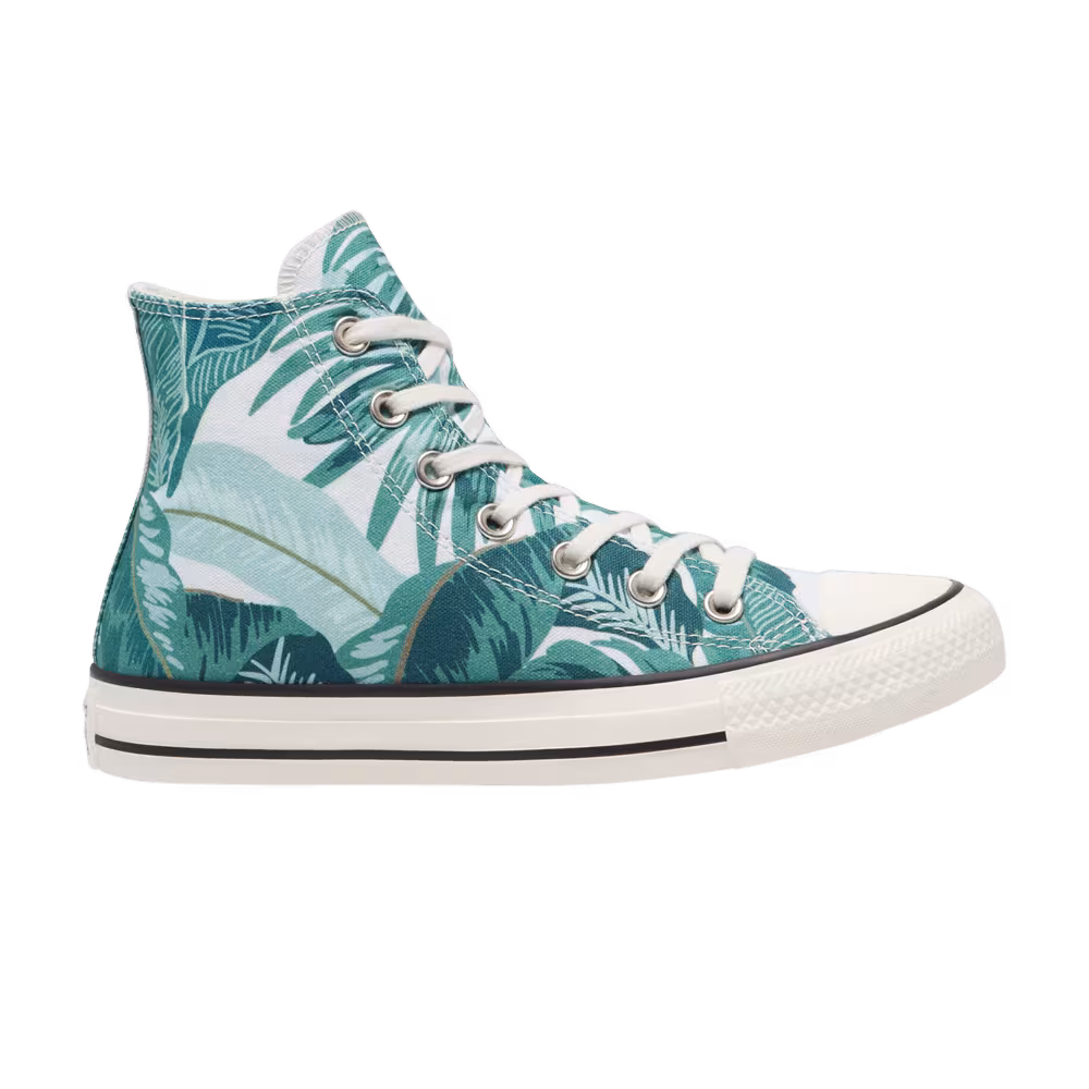 Converse Chuck Taylor All Star High Jungle Scene - Green Floral Print
