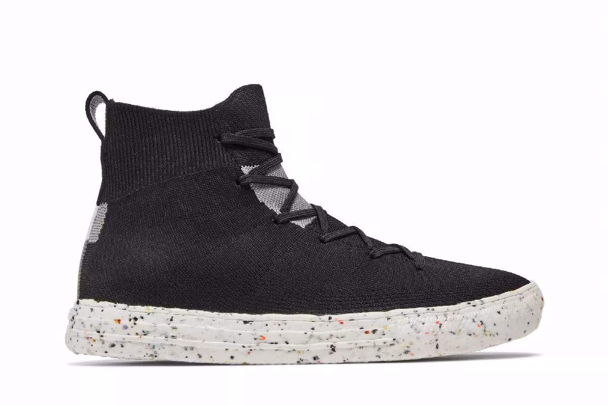 Converse Renew Chuck Taylor All Star Crater Knit High Black, view 2