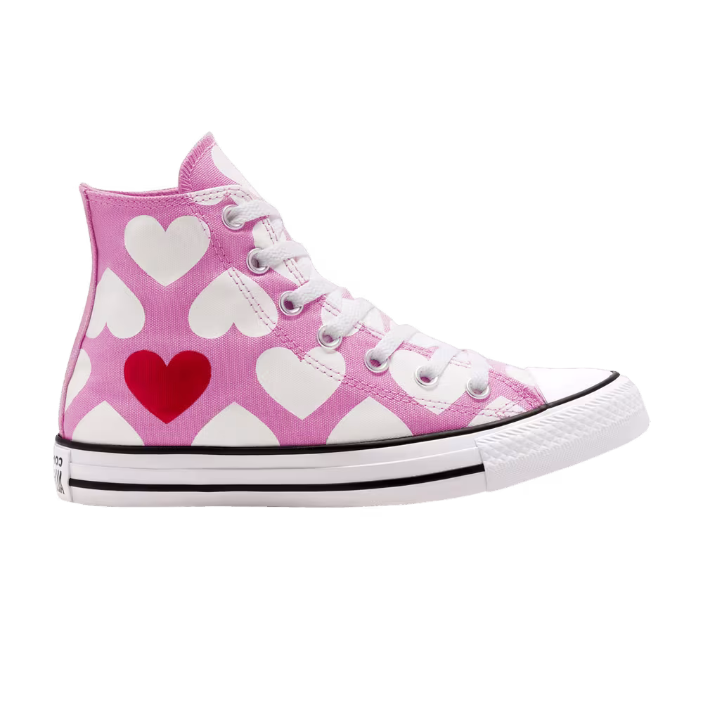 Converse Chuck Taylor All Star High Twisted Hearts - Peony Pink