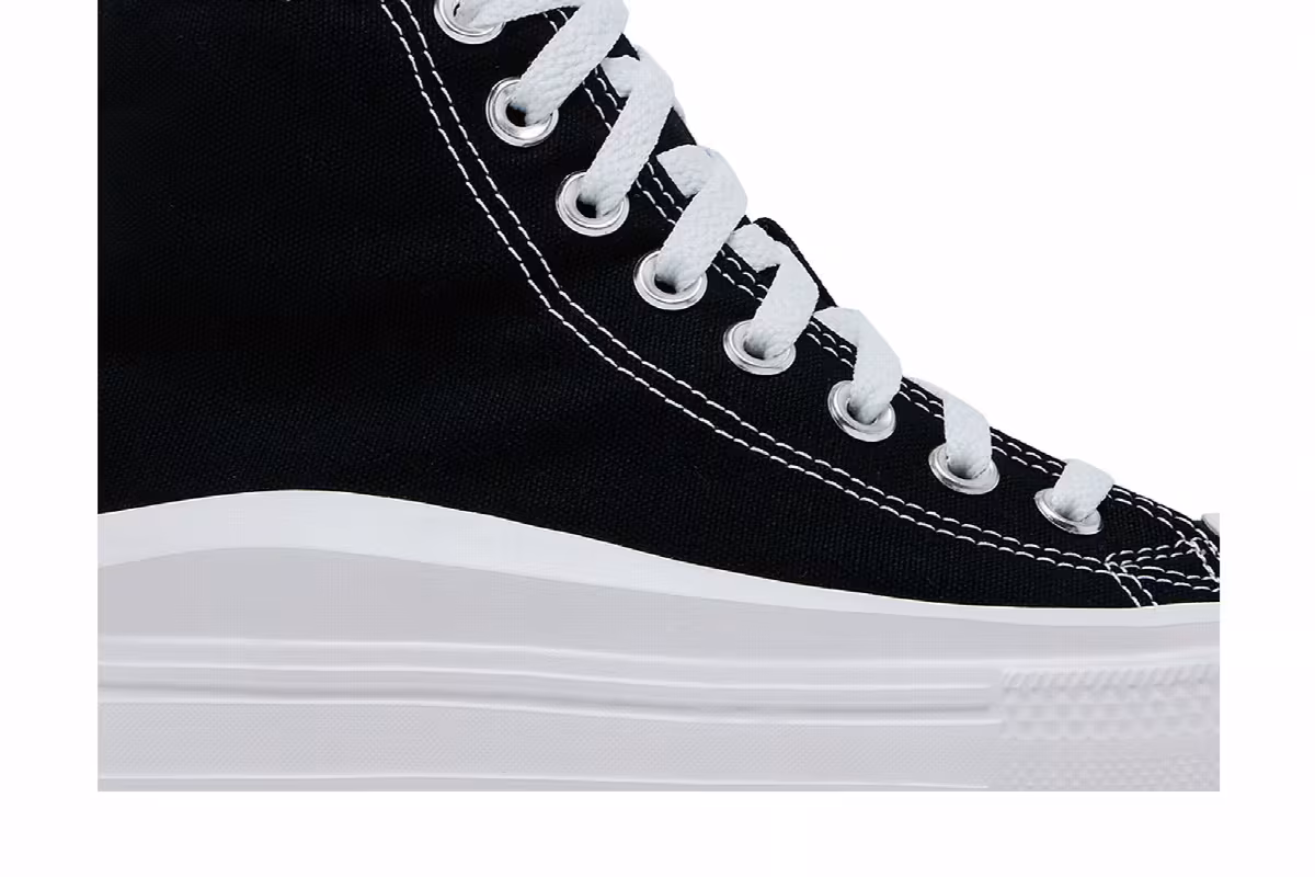 Converse Women's Chuck Taylor All Star High Move Black White, view 3