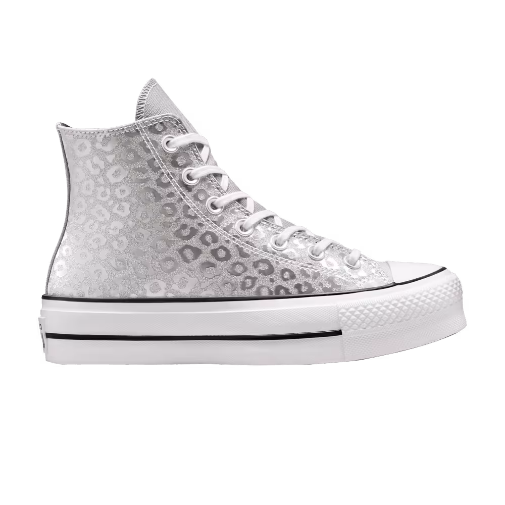 Converse Women's Chuck Taylor All Star Platform High Glitter Leopard Spots