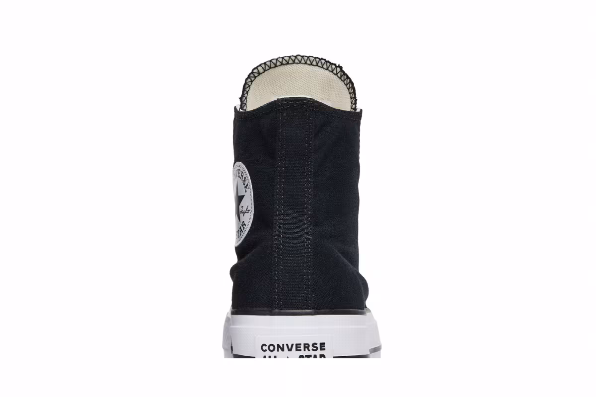 Converse Women's Chuck Taylor All Star Lift High Black White, view 8