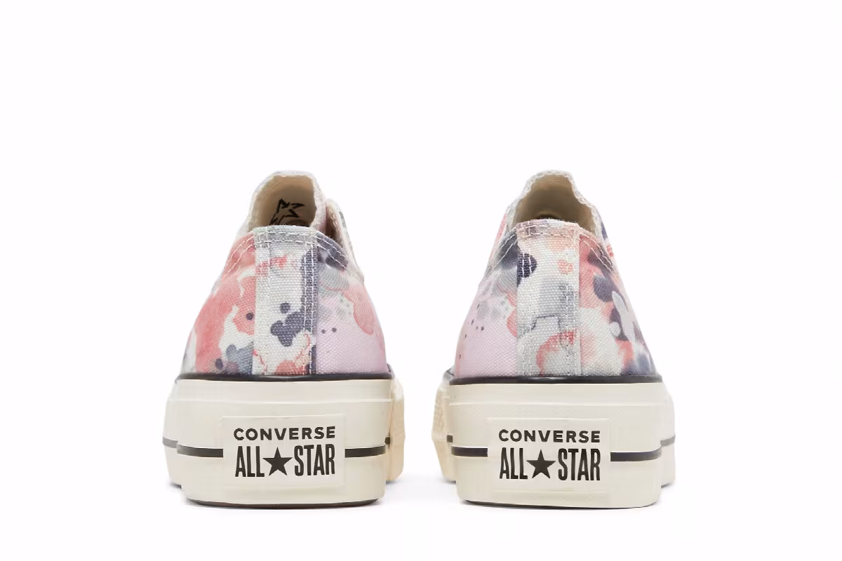 Converse Women's Chuck Taylor All Star Platform Low Washed Florals, view 7