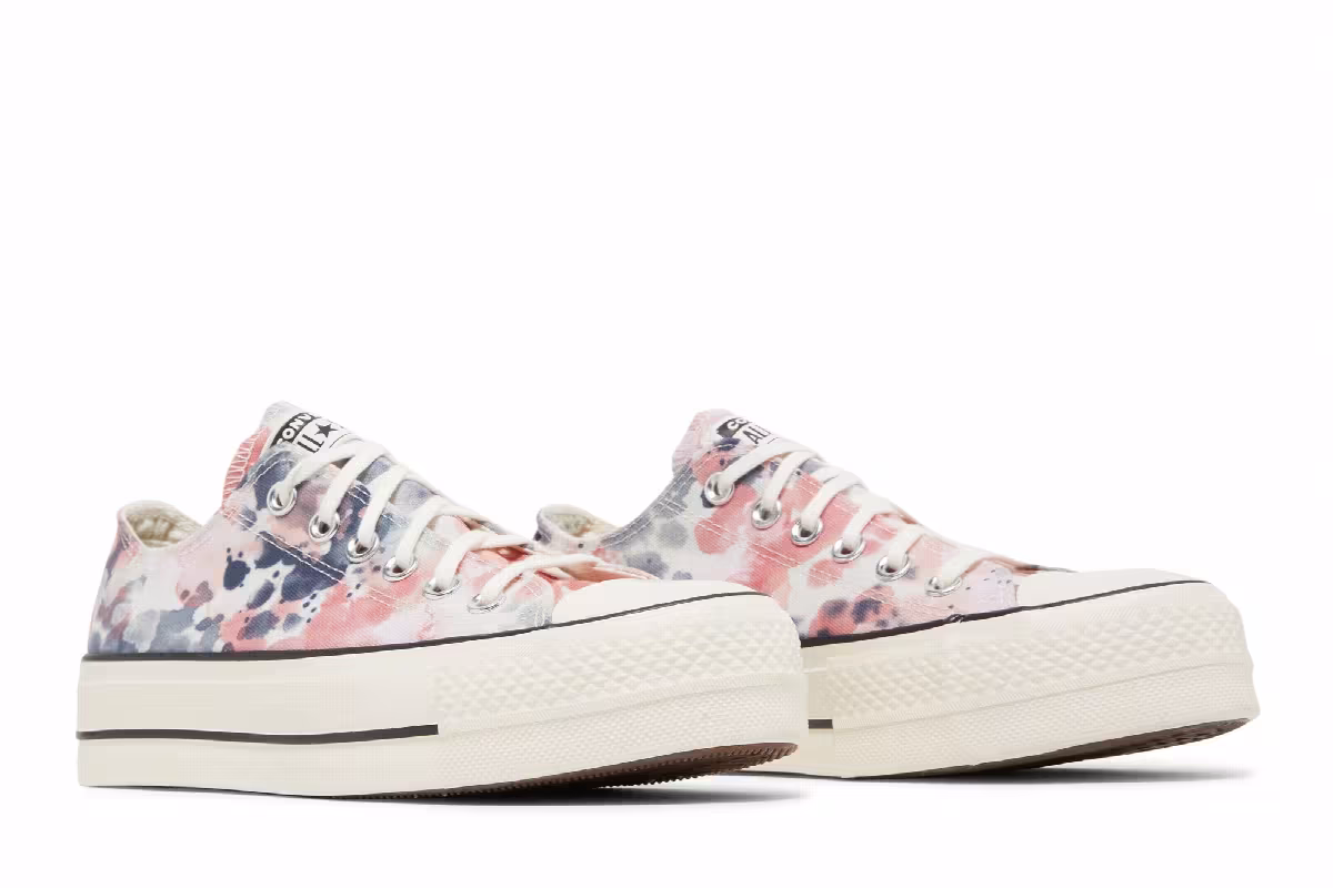 Converse Women's Chuck Taylor All Star Platform Low Washed Florals, view 9