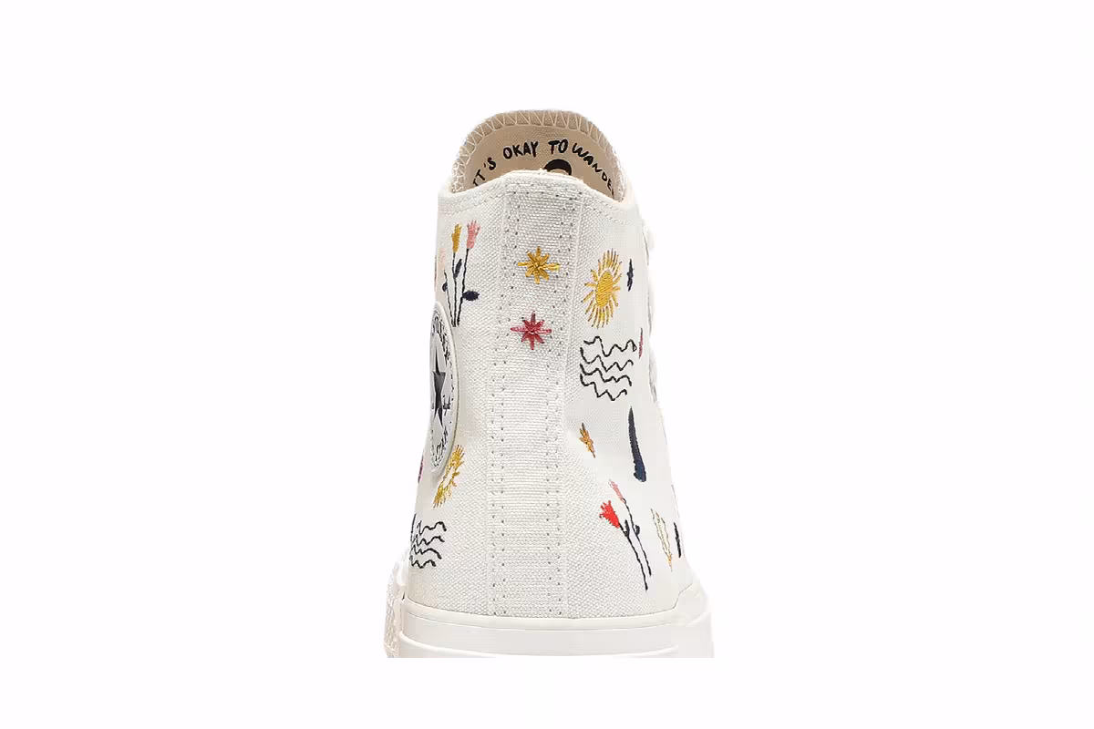 Converse Women's Chuck Taylor All Star Platform High It's Okay To Wander - Egret, view 8