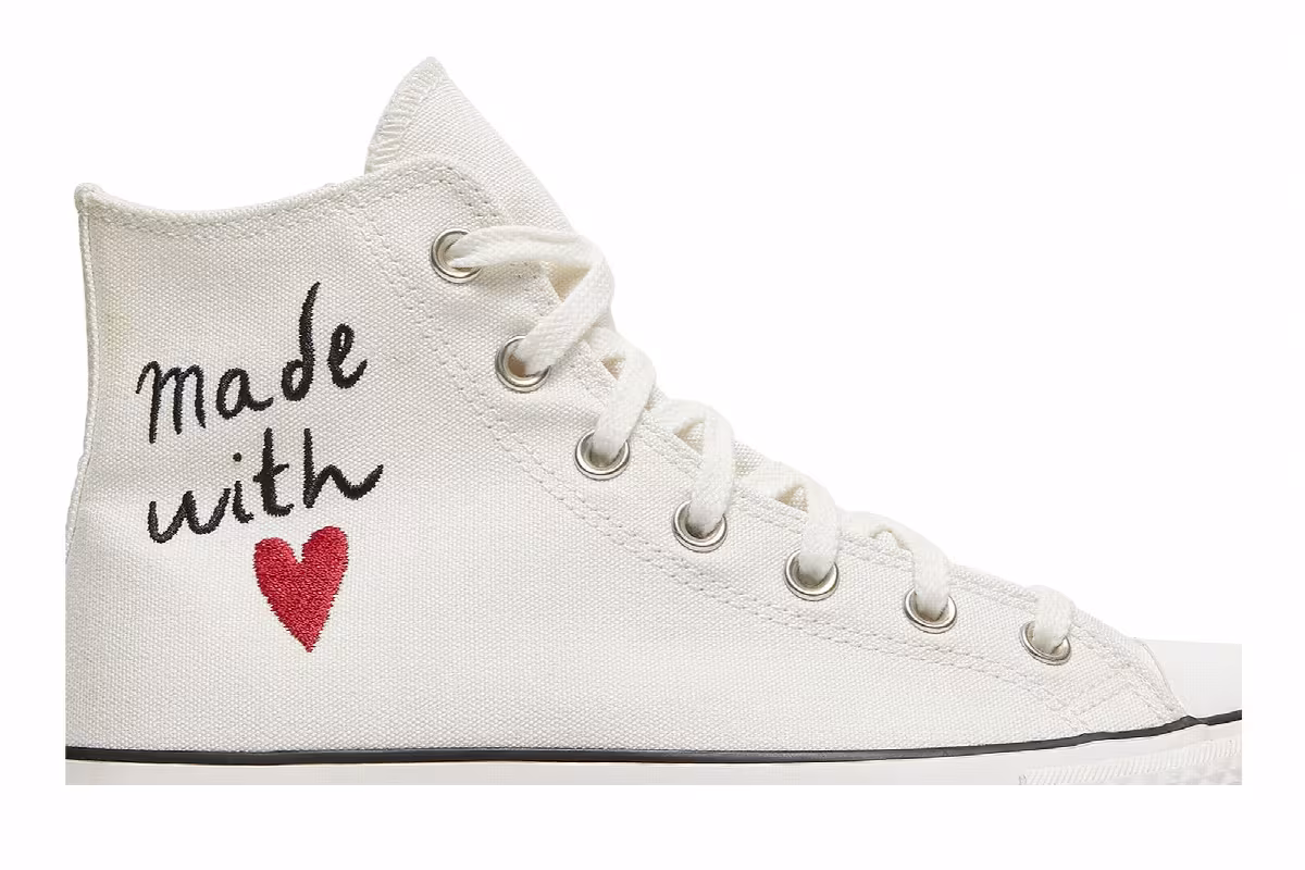 Converse Women's Chuck Taylor All Star Lift High Valentines Day - Vintage White, view 3