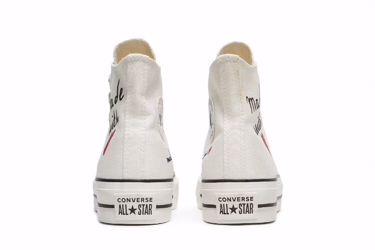 Converse Women's Chuck Taylor All Star Lift High Valentines Day - Vintage White, view 7