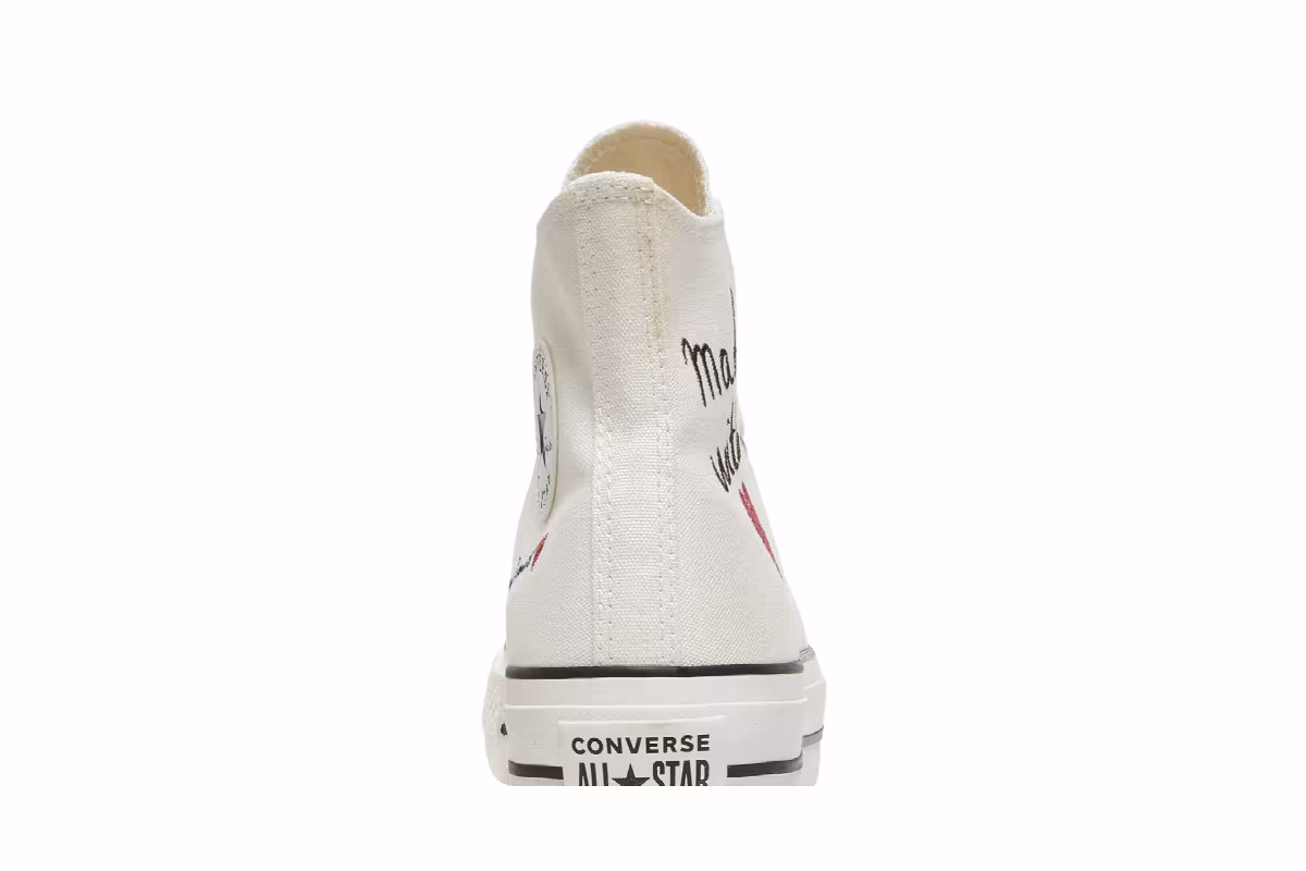 Converse Women's Chuck Taylor All Star Lift High Valentines Day - Vintage White, view 8