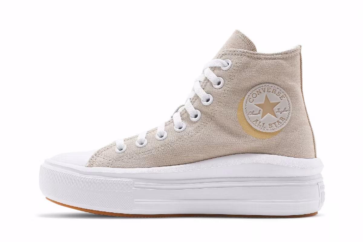 Converse Women's Chuck Taylor All Star Move High Mono Pastels - Farro, view 4