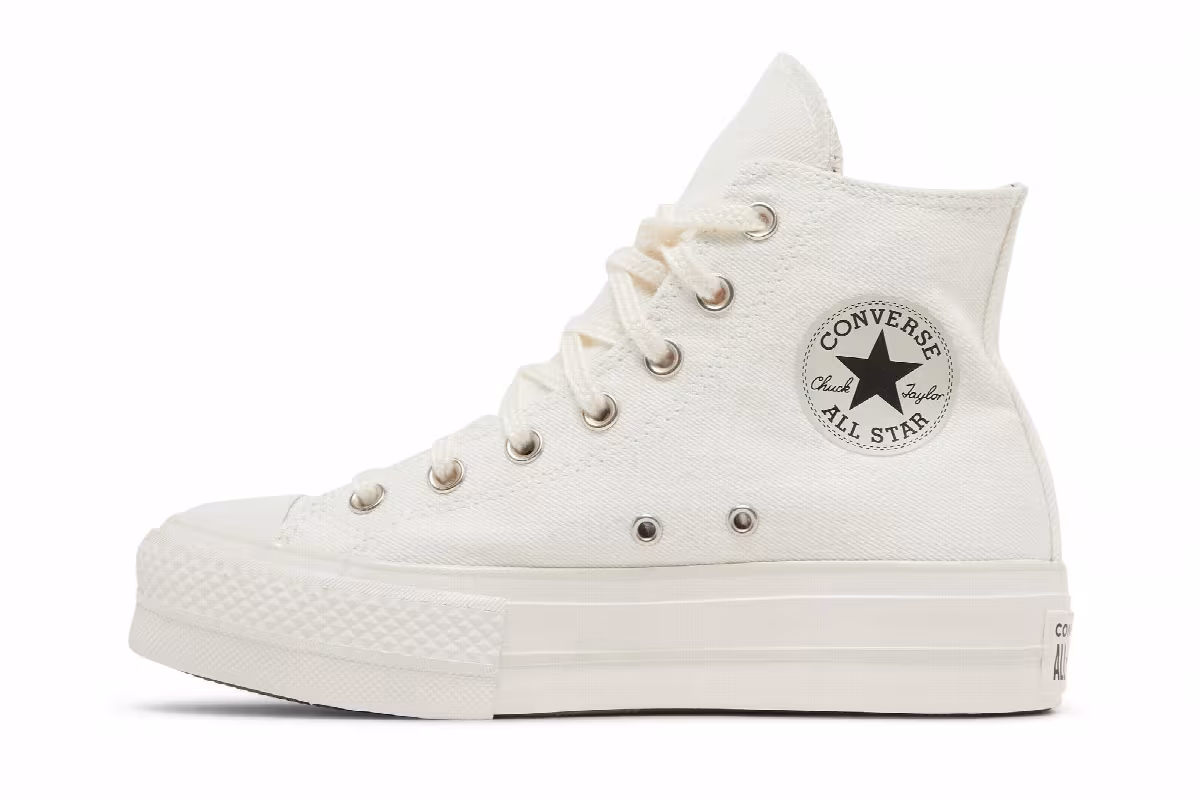 Converse Women's Chuck Taylor All Star Platform High Summer Denim - Vintage White, view 4