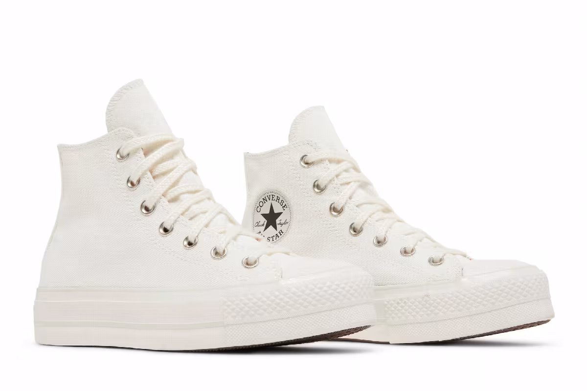 Converse Women's Chuck Taylor All Star Platform High Summer Denim - Vintage White, view 9