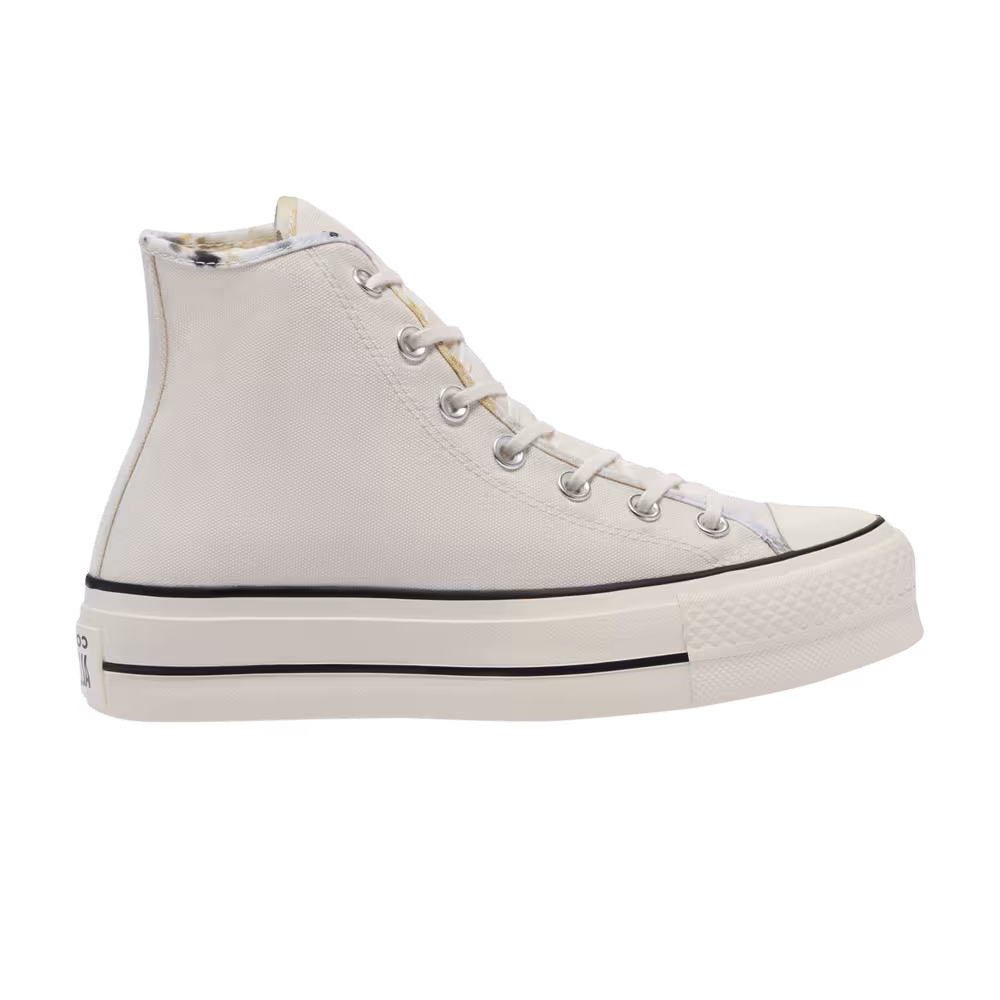 Converse Women's Chuck Taylor All Star Platform High Washed Florals - Egret