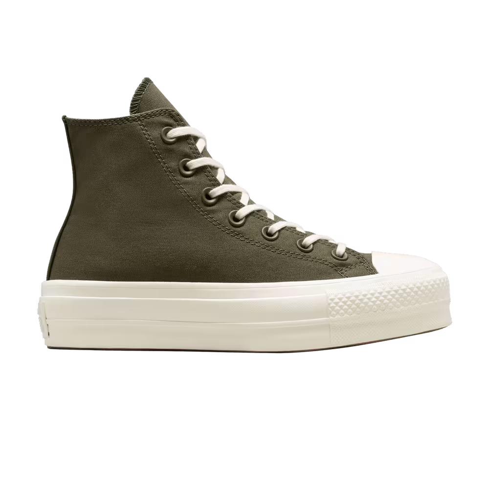 Converse Women's Chuck Taylor All Star Platform High Hybrid Texture - Cargo Khaki