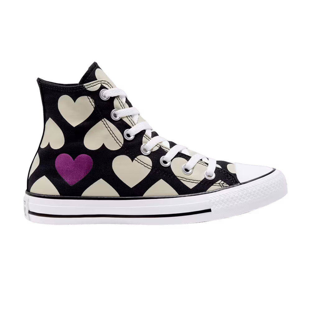 Converse Women's Chuck Taylor All Star High Twisted Hearts - Black