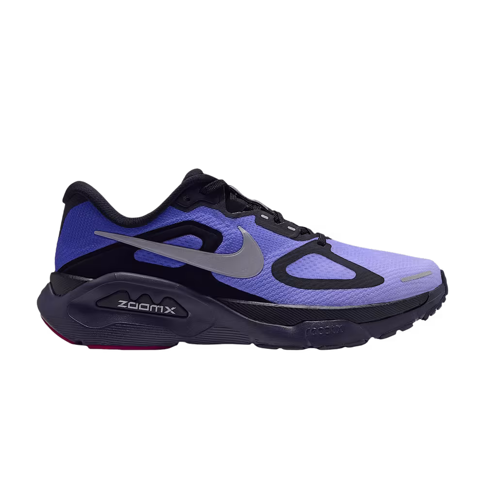 Nike Women's Structure Plus Road Black Persian Violet Purple Pulse Metallic Silver