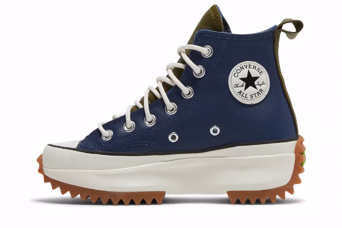 Converse Women's Run Star Hike High Navy Gum, view 4