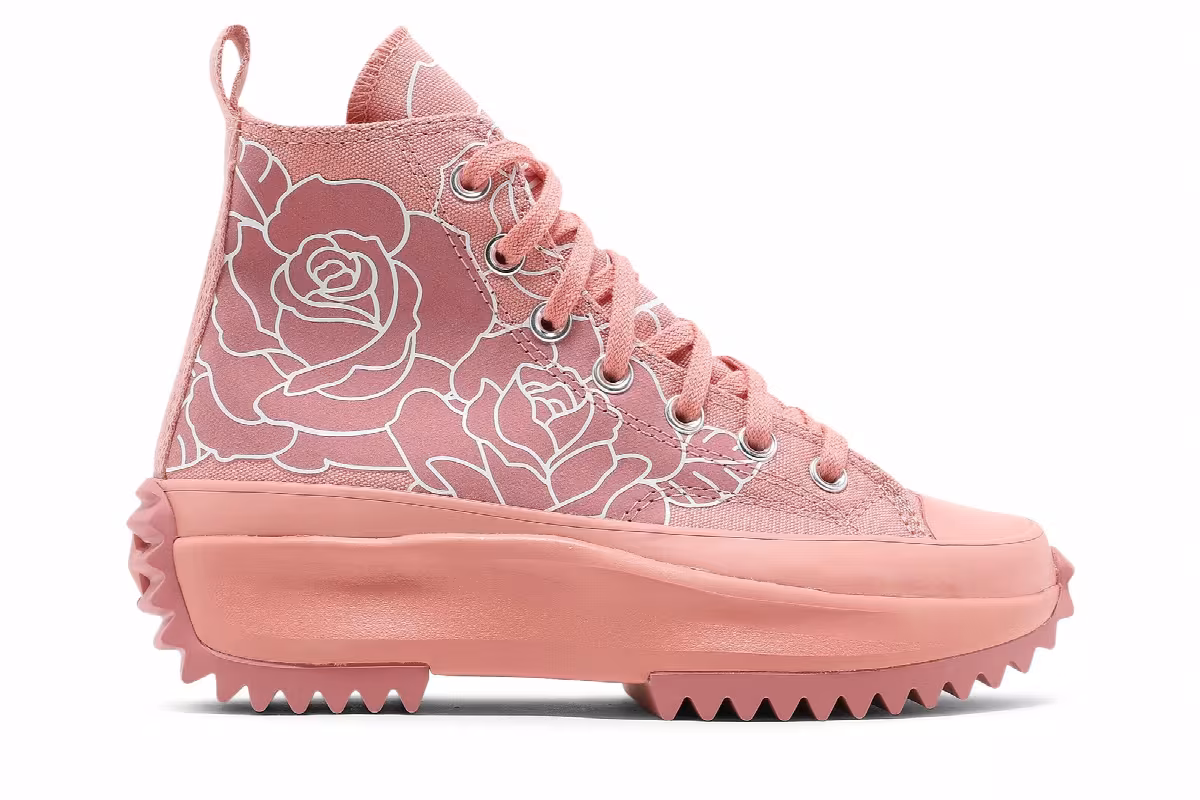 Natasha Cloud x Converse Women's Run Star Hike Inspired Floral - Pink Quartz, view 2