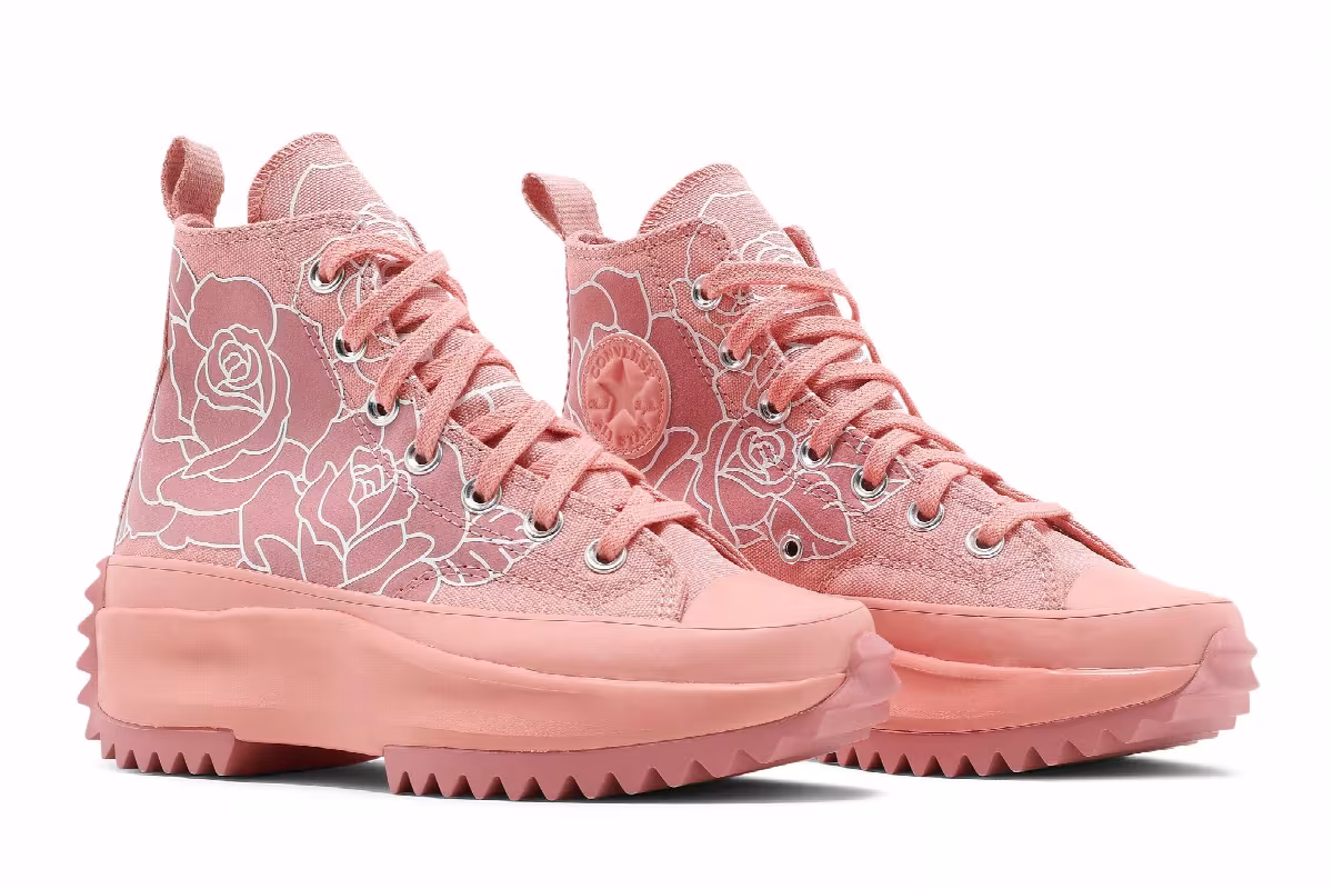 Natasha Cloud x Converse Women's Run Star Hike Inspired Floral - Pink Quartz, view 9