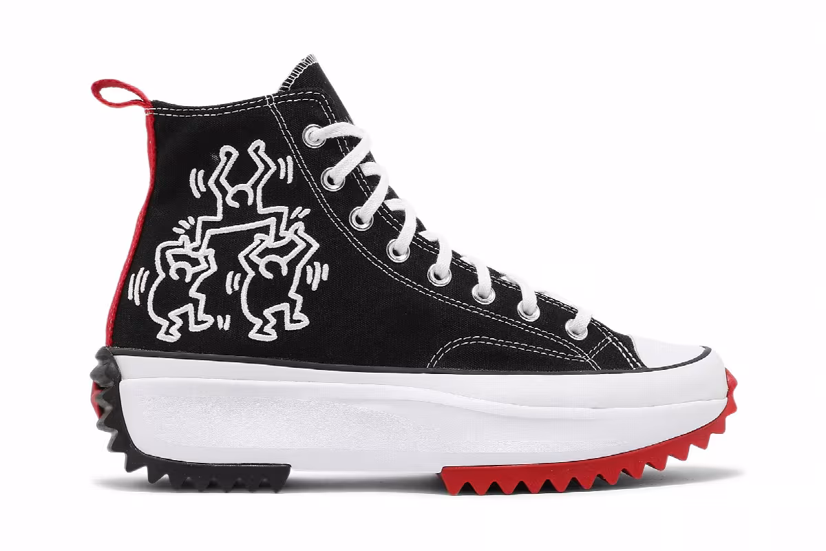 Keith Haring x Converse Run Star Hike, view 2