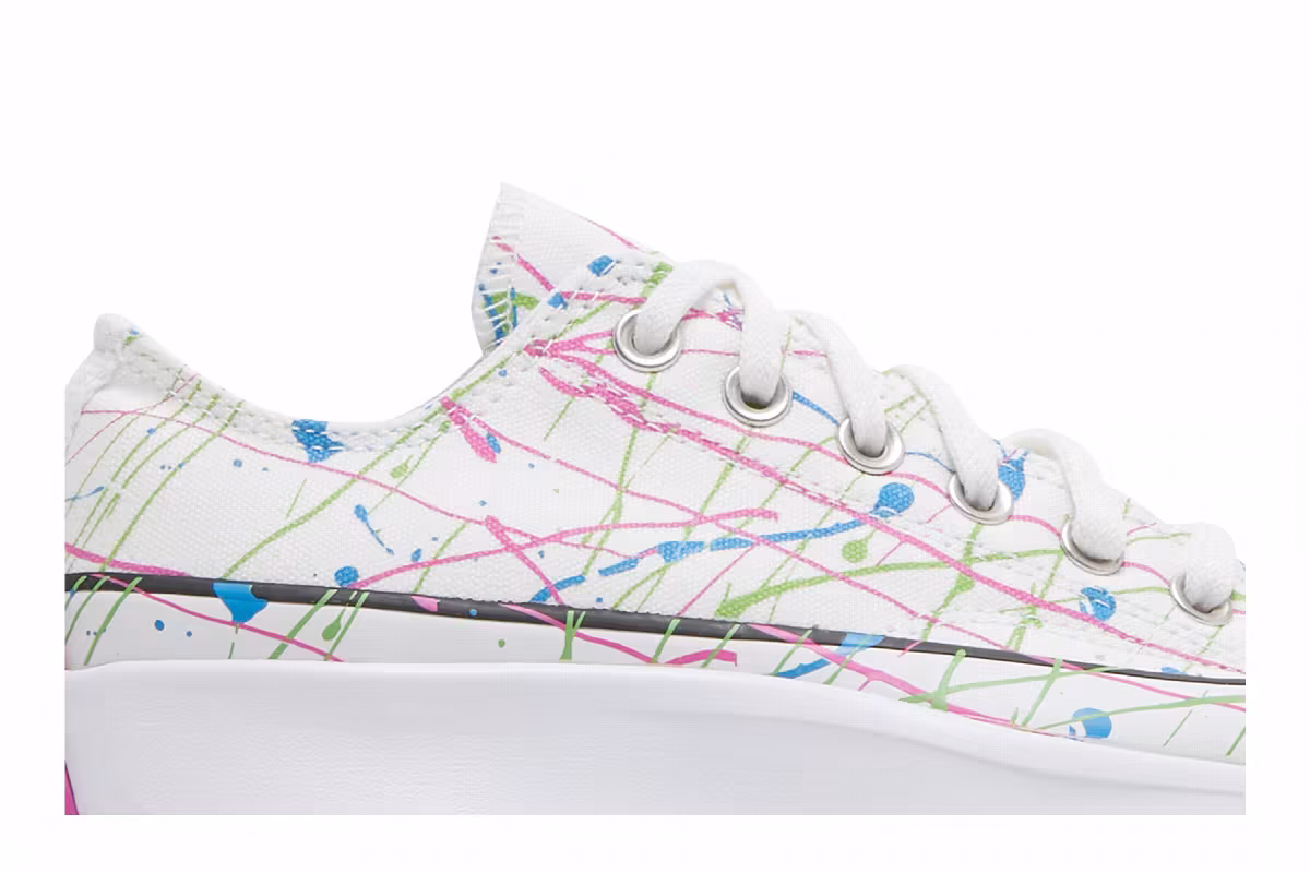 Converse Women's Run Star Hike Low Splatter Paint - White, view 3