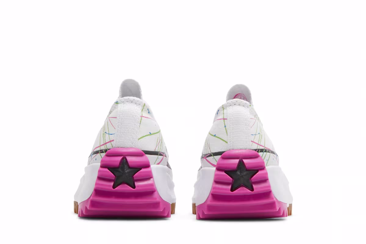 Converse Women's Run Star Hike Low Splatter Paint - White, view 7