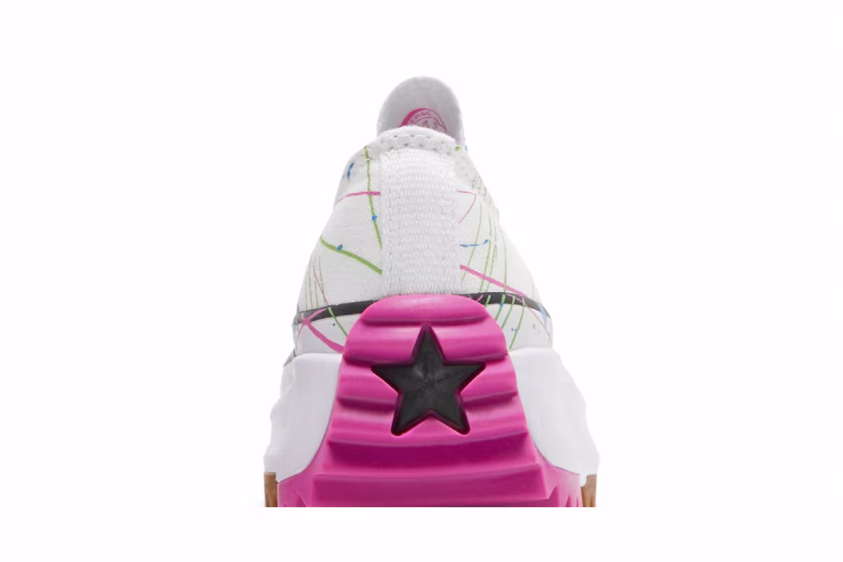 Converse Women's Run Star Hike Low Splatter Paint - White, view 8