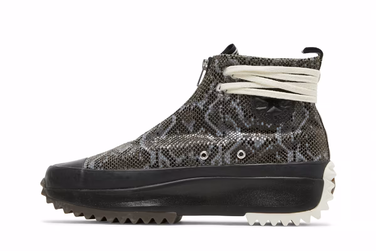 Converse Run Star Hike Black Snakeskin, view 4