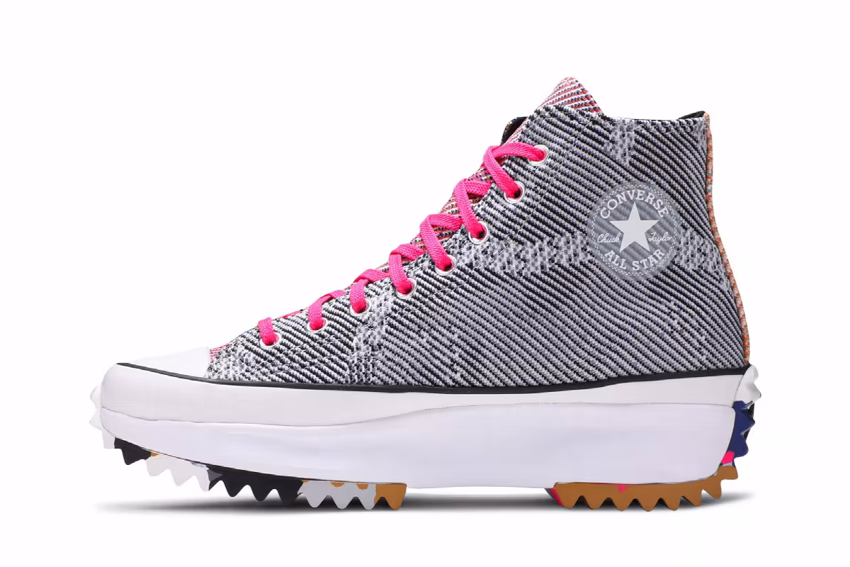 Converse Run Star Hike High Knit Mashup, view 4