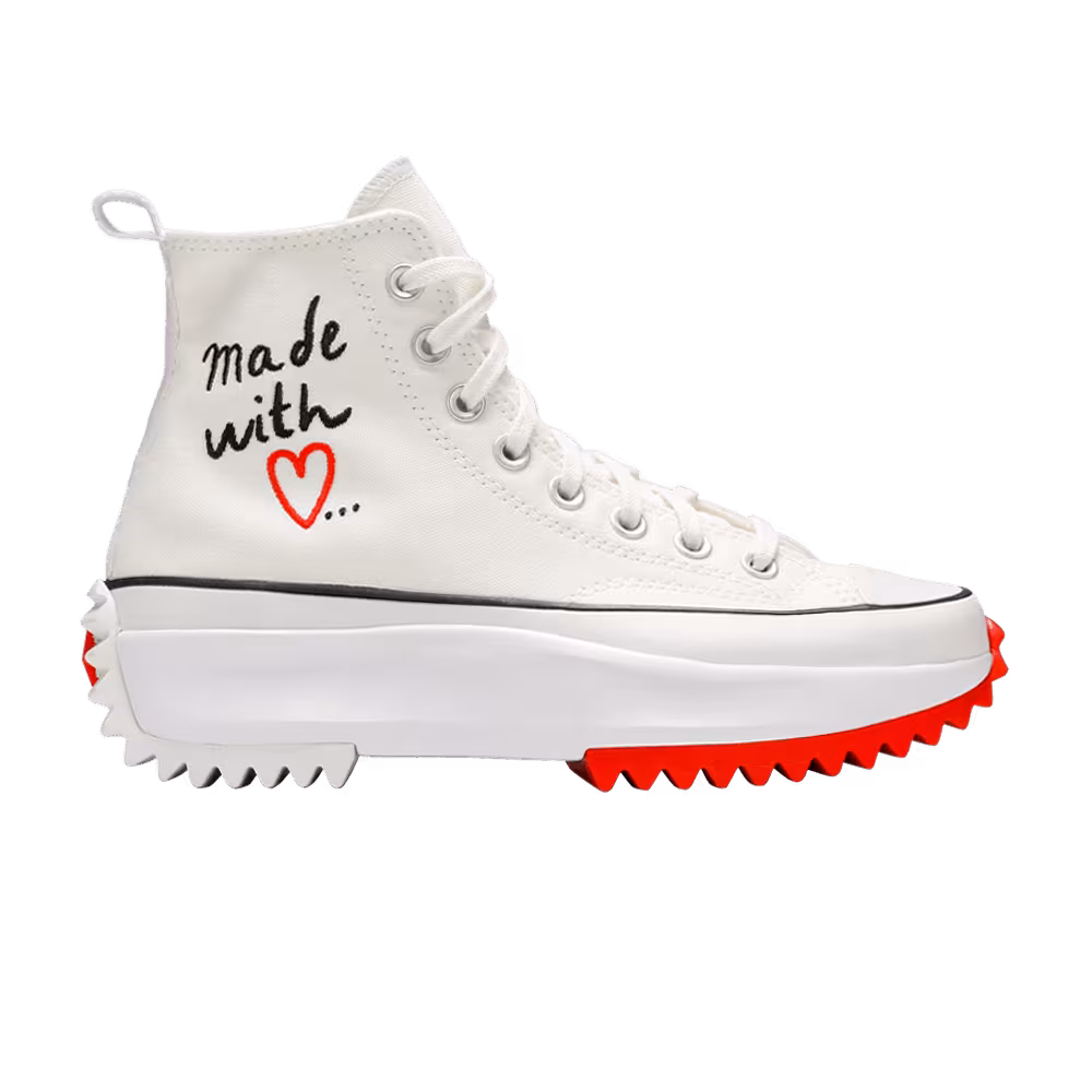 Converse Women's Run Star Hike High Made With Love - White