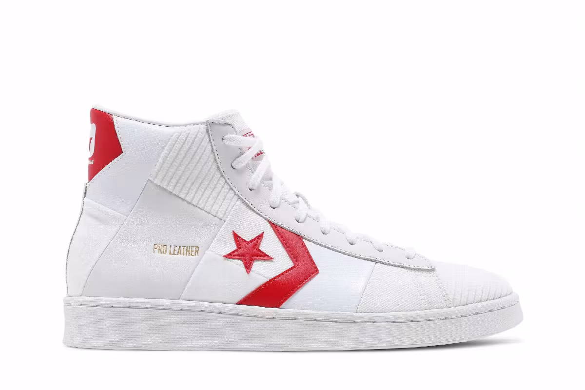 Converse Pro Leather High Summer Drip - White University Red, view 2