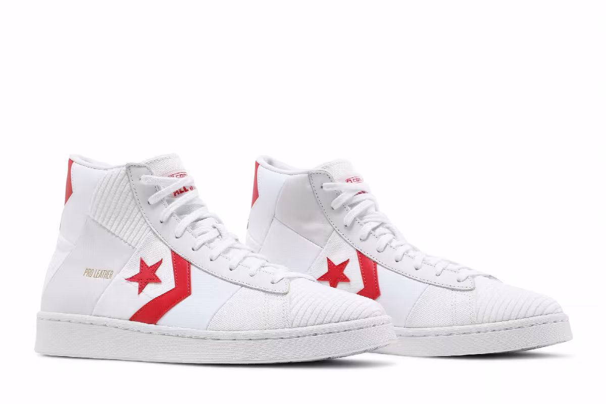 Converse Pro Leather High Summer Drip - White University Red, view 9