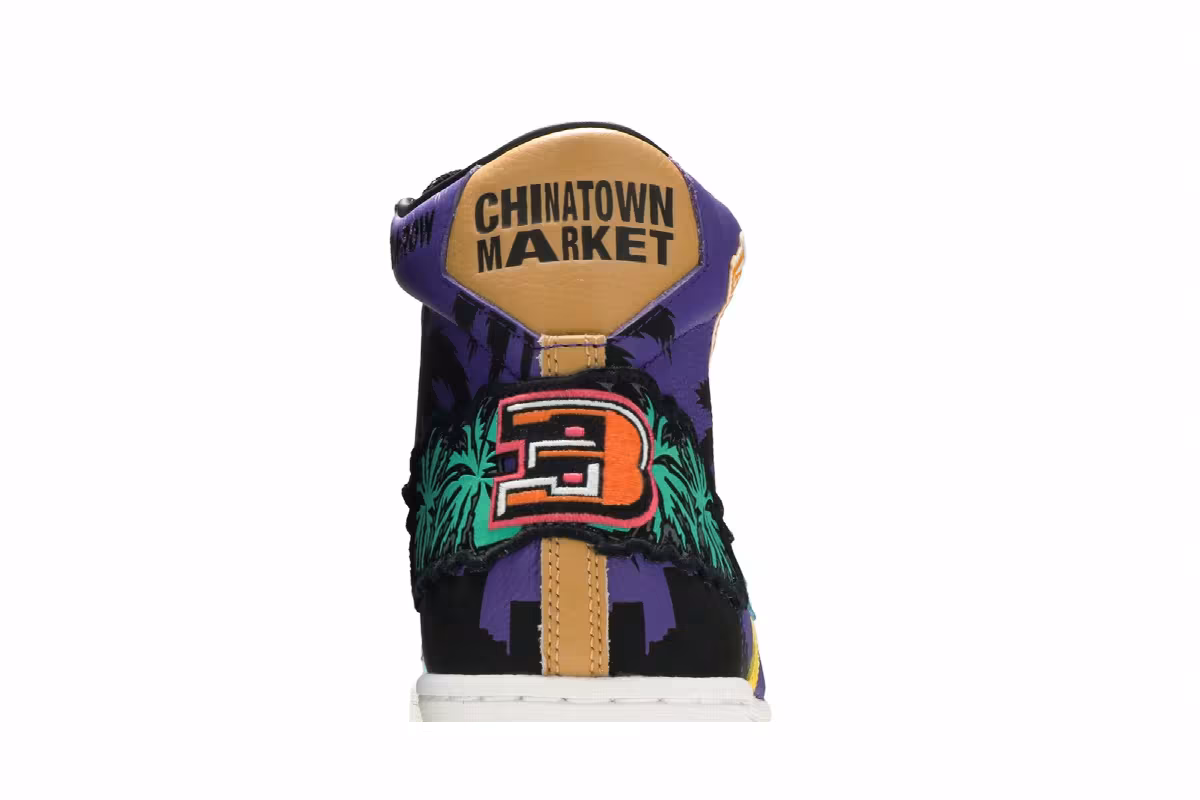 Chinatown Market x Converse Pro Leather High Lakers Championship Jacket, view 8