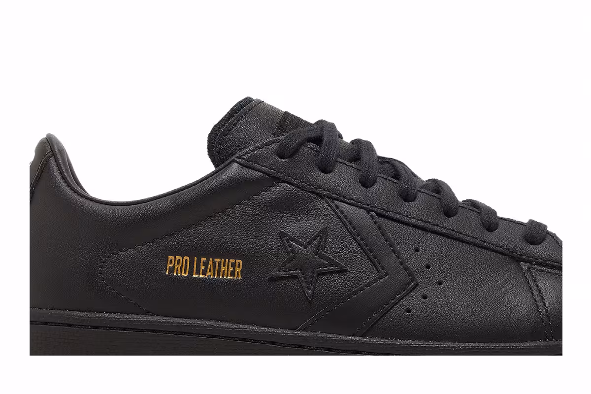 Converse Pro Leather Low Monocolor Black, view 3