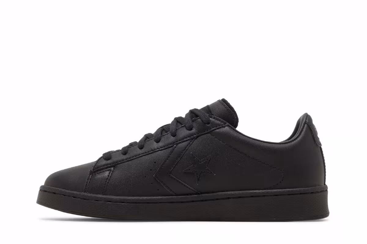 Converse Pro Leather Low Monocolor Black, view 4