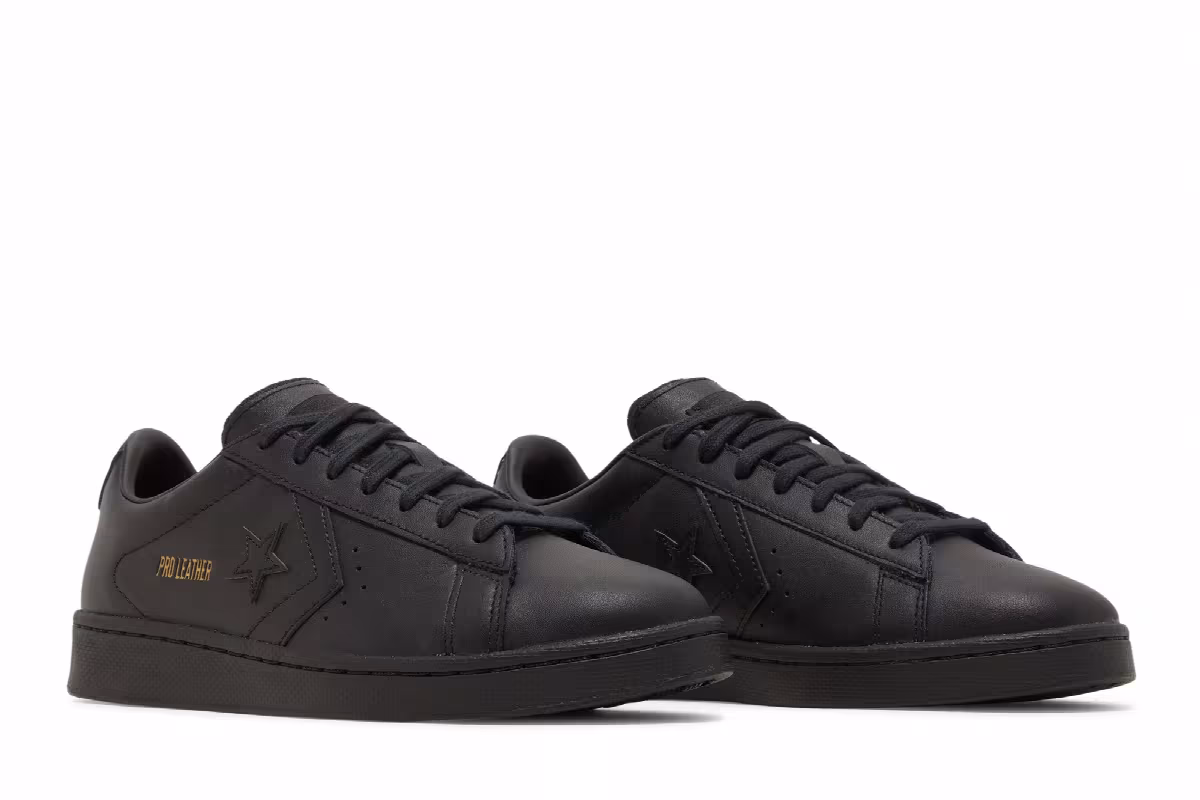 Converse Pro Leather Low Monocolor Black, view 9
