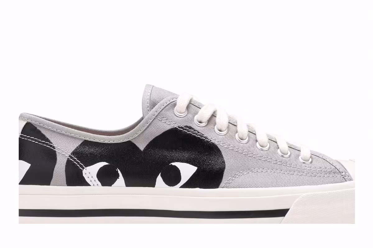 Comme des Garçons PLAY x Converse Jack Purcell Drizzle Black, view 3