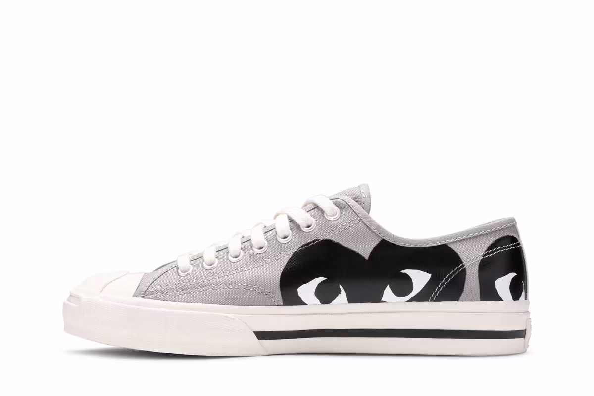 Comme des Garçons PLAY x Converse Jack Purcell Drizzle Black, view 4