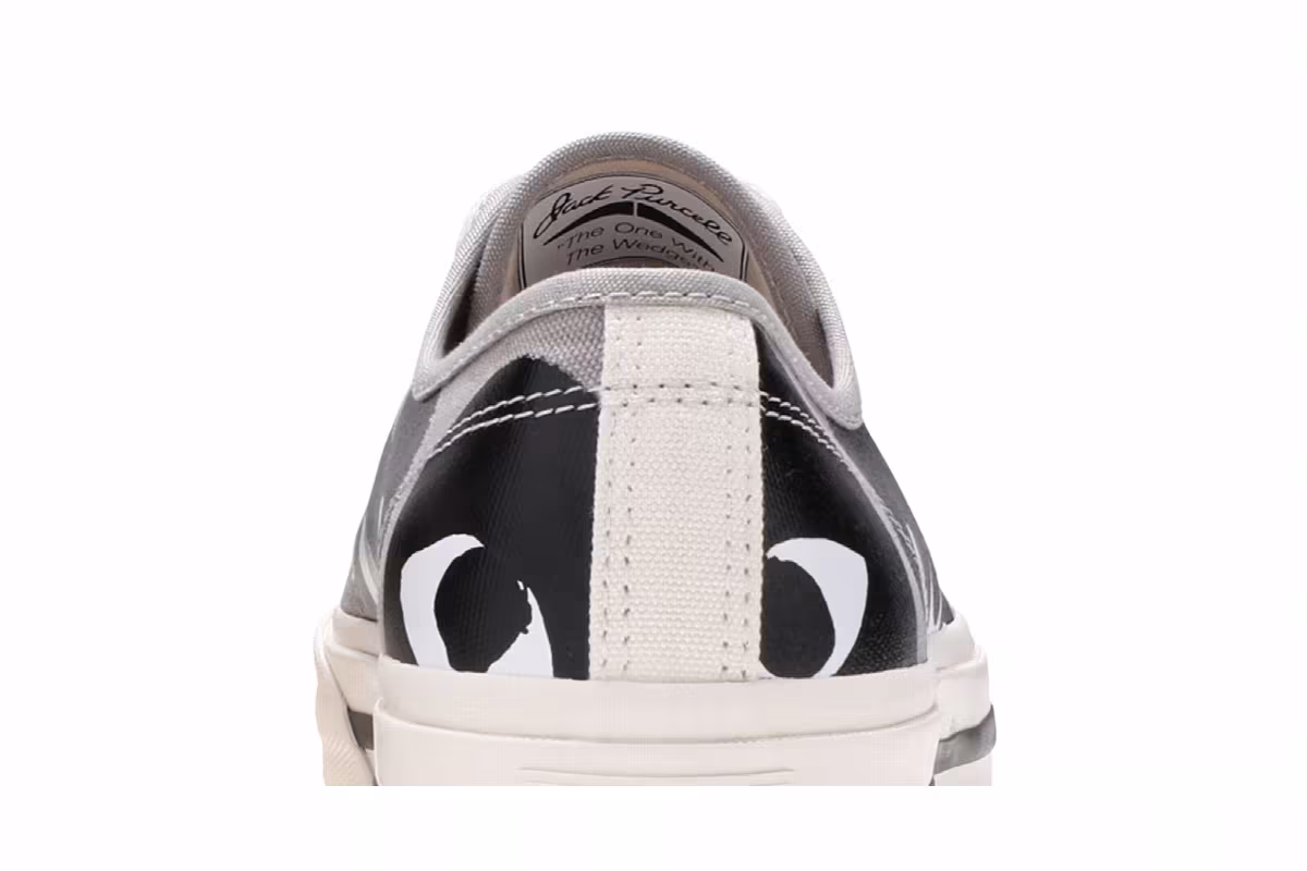Comme des Garçons PLAY x Converse Jack Purcell Drizzle Black, view 8
