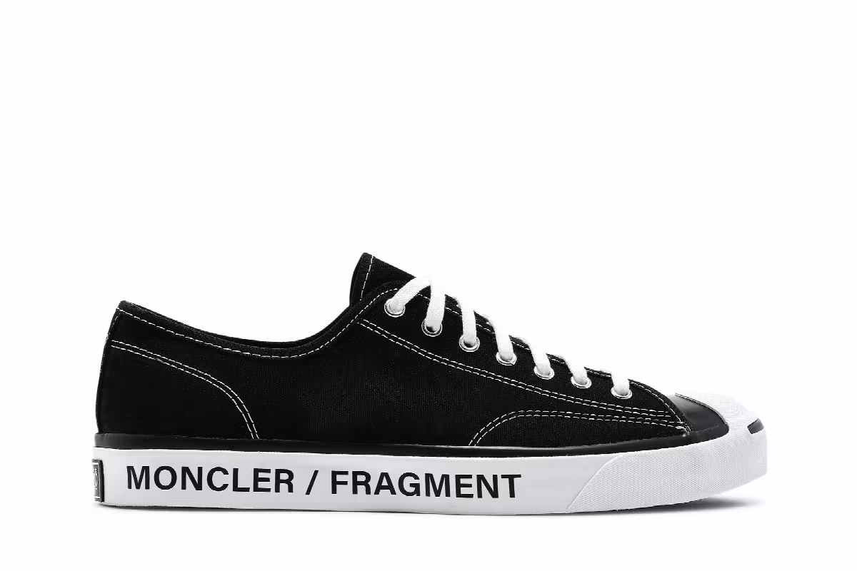 Fragment Design x Moncler x Converse Jack Purcell Black, view 2