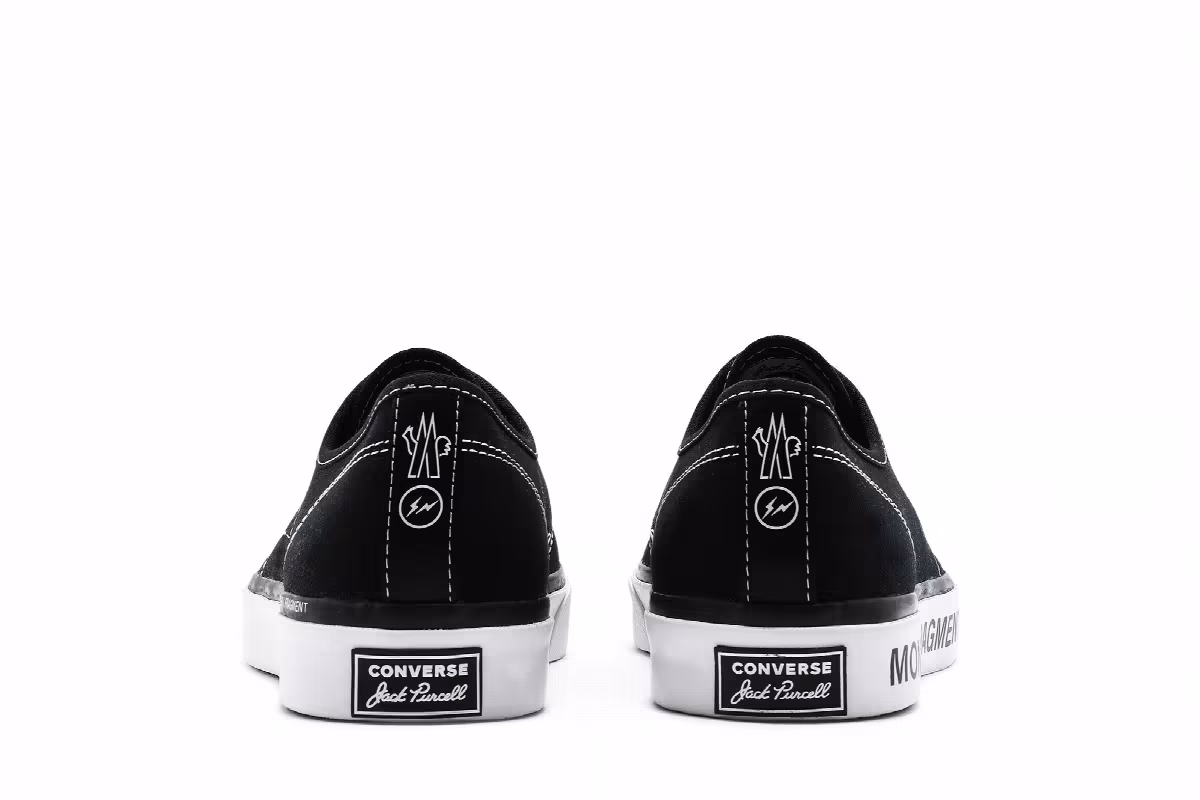 Fragment Design x Moncler x Converse Jack Purcell Black, view 7