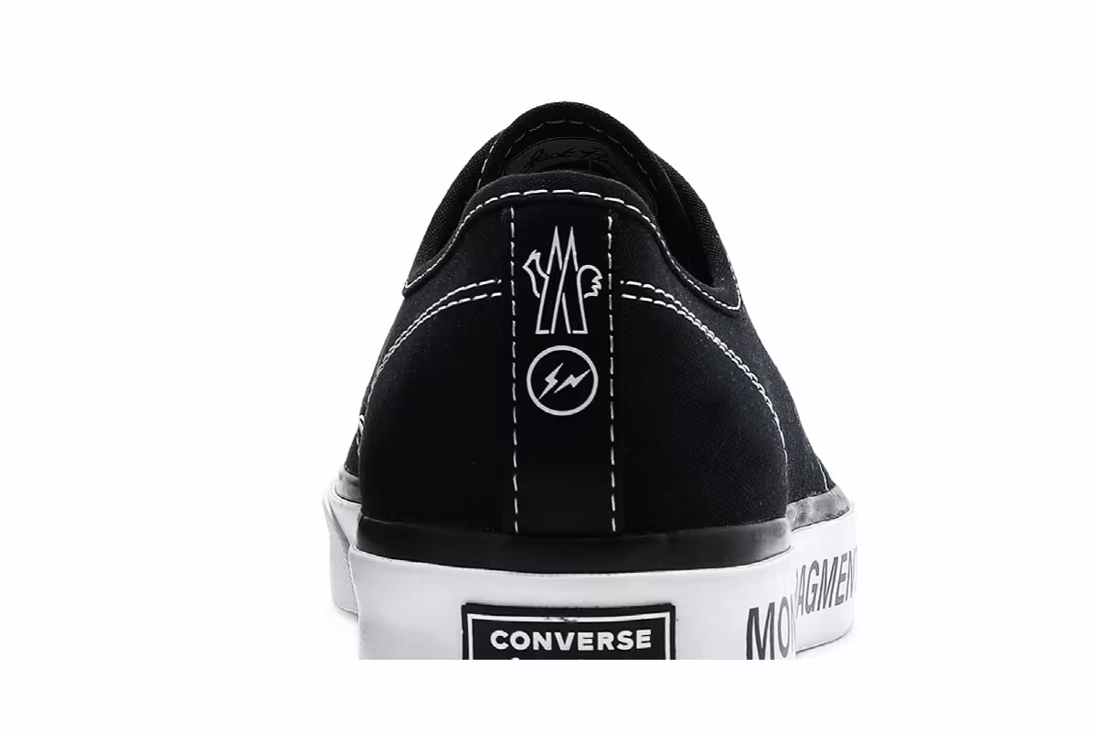 Fragment Design x Moncler x Converse Jack Purcell Black, view 8