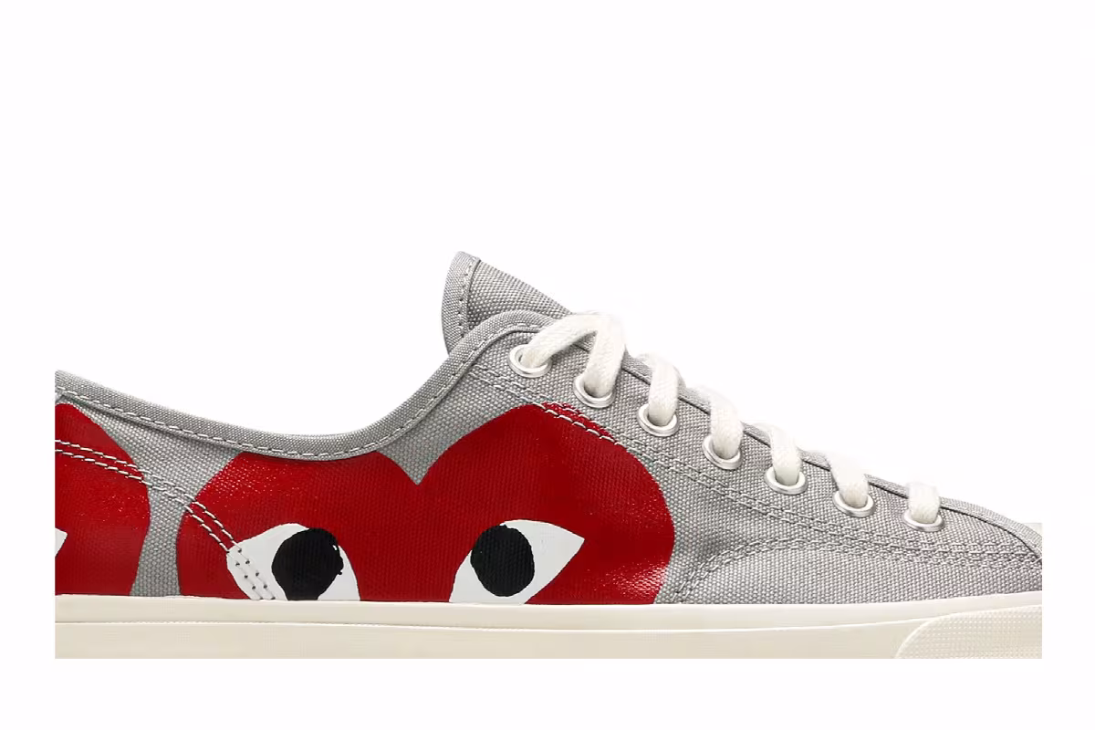 Comme des Garçons PLAY x Converse Jack Purcell Drizzle Red, view 3