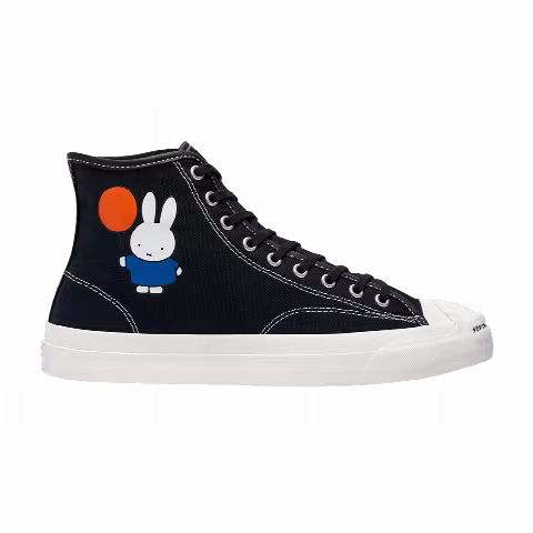 POP Trading Company x Converse Jack Purcell Pro High 'Miffy - Black'