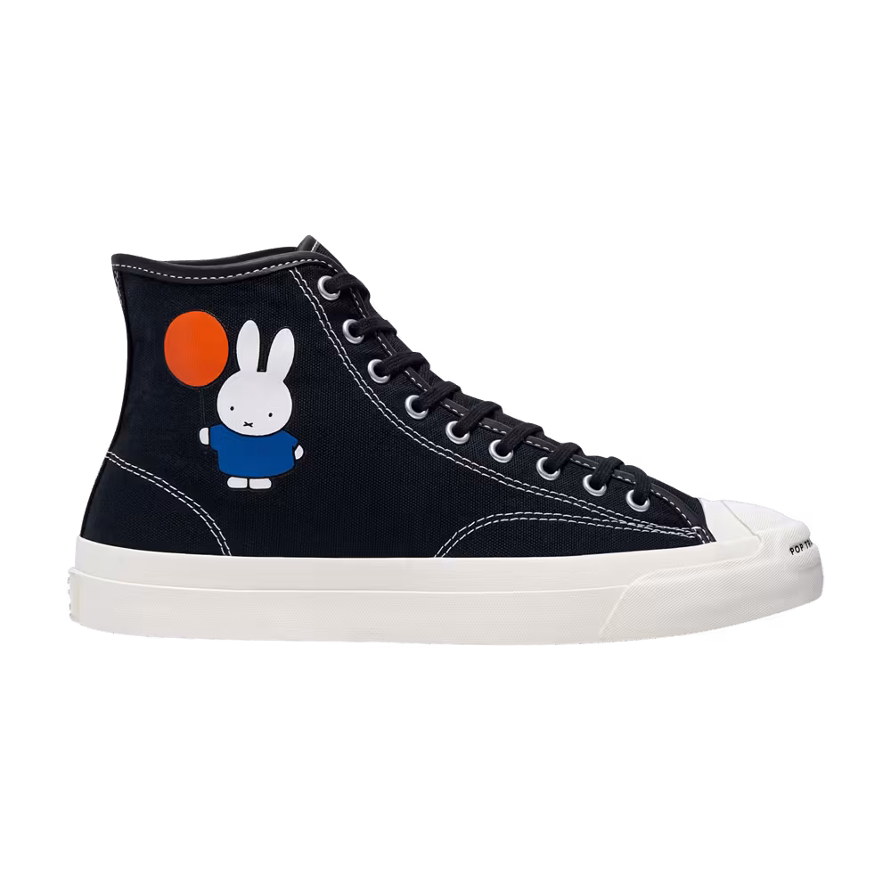 POP Trading Company x Converse Jack Purcell Pro High Miffy - Black