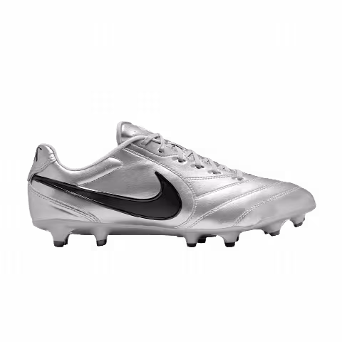 Nike Tiempo Ligera Pro FG Low 'Metallic Silver Black'