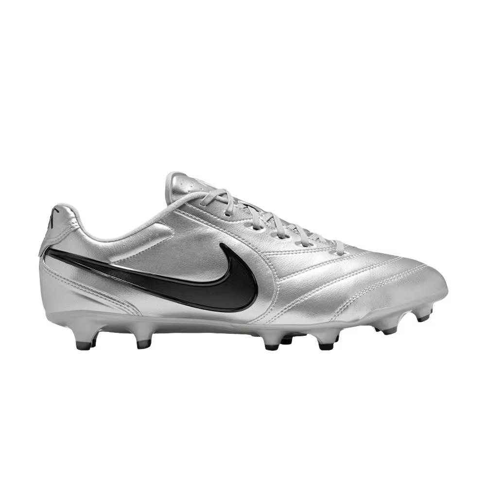 Nike Tiempo Ligera Pro FG Low Metallic Silver Black