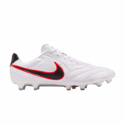 Nike Tiempo Ligera Pro FG Low 'White Bright Crimson Black'
